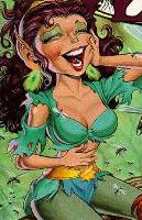 Laughing Leprechaun Woman